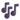 Multiple musical notes